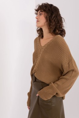 Sweter Damski Model BA-SW-8028.36P Camel - Badu - uniwersalny Badu