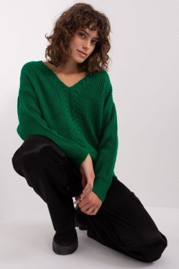 Sweter Damski Model BA-SW-8028.36P Dark Green - Badu - uniwersalny Badu