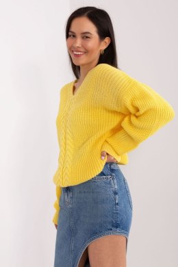 Sweter Damski Model BA-SW-8028.36P Yellow - Badu - uniwersalny Badu