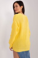 Sweter Damski Model BA-SW-8028.36P Yellow - Badu - uniwersalny Badu