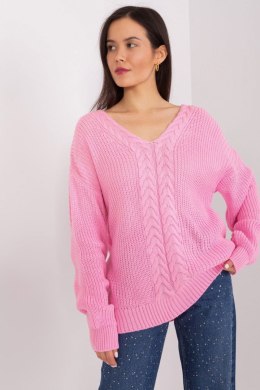 Sweter Damski Model BA-SW-8028.77 Pink - Badu - uniwersalny Badu