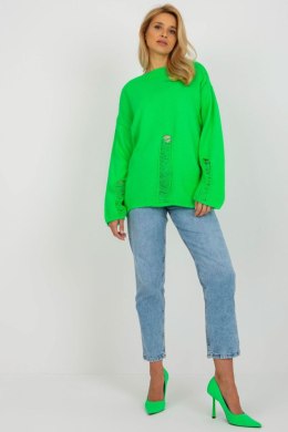 Sweter Damski Model BA-SW-8043.03 Fluo Green - Badu - uniwersalny Badu