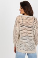 Sweter Damski Model BA-SW-9006.38P Beige - Badu - uniwersalny Badu