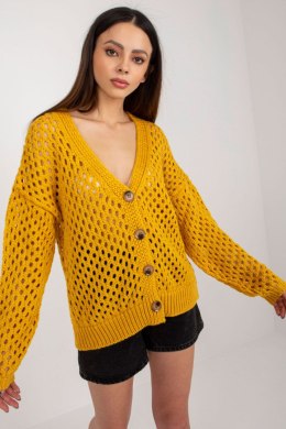 Sweter Damski Model BA-SW-9009.26P Dark Yellow - Badu - uniwersalny Badu