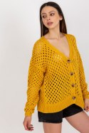 Sweter Damski Model BA-SW-9009.26P Dark Yellow - Badu - uniwersalny Badu