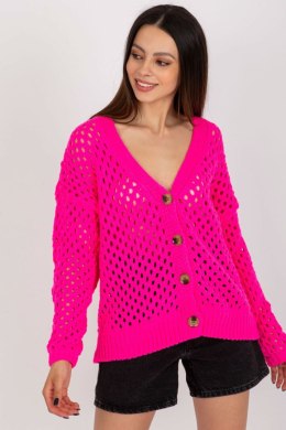 Sweter Damski Model BA-SW-9009.26P Fluo Pink - Badu - uniwersalny Badu