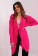 Sweter Kardigan Model BA-SW-8009-1.84P Fluo Pink - Badu - uniwersalny Badu