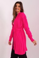 Sweter Kardigan Model BA-SW-8009-1.84P Fluo Pink - Badu - uniwersalny Badu