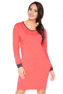 Sukienka Model E9 Coral/Dark Grey - RaWear - 40 RaWear