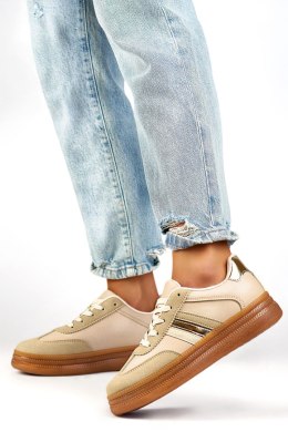 Buty Sportowe Model A185BE Beige - PRIMO - 37 PRIMO