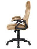 .Fotel obrotowy do biurka CARRERA M ALCANTARA BEIGE