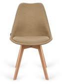 Krzesło skandynawskie MONZA GRANDE BEIGE FABRIC