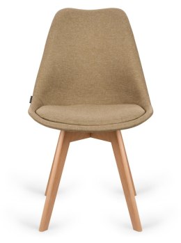 Krzesło skandynawskie MONZA GRANDE BEIGE FABRIC