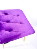 Krzesło tapicerowane BORGO VELVET PURPLE GOLD