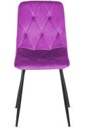 Krzesło tapicerowane BORGO VELVET PURPLE