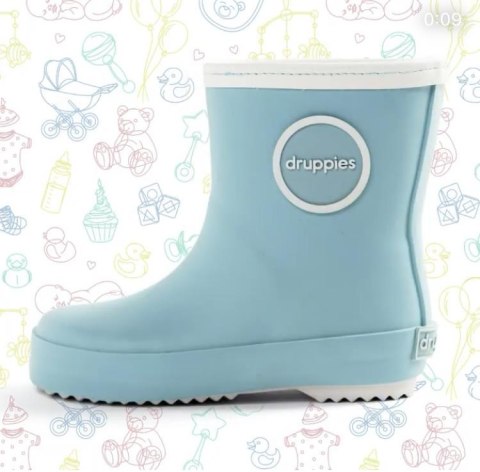 Kalosze NEWBORN BOOT Druppies pastel blue23