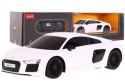 Audi R8 biały RASTAR model 1:24 Zdalnie sterowane auto + Pilot 2,4 GHz