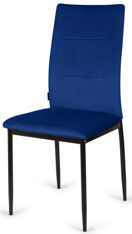 Krzesło tapicerowane VALVA DUO VELVET BLUE