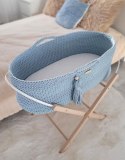 Kosz Mojżesza BOHO Handmade - misty blue