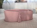 Kosz Mojżesza BOHO Handmade - pastel pink