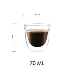 Szklanki termiczne 70ML do kawy zestaw 6szt SZK31ZESTAW6