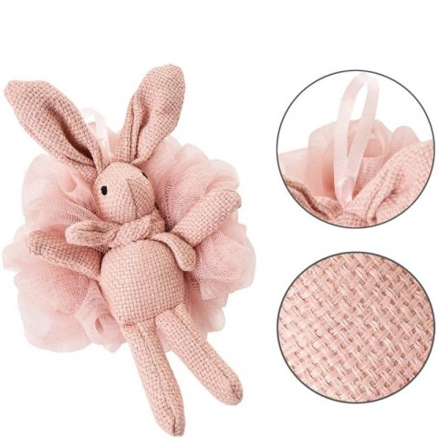 Szczotka gąbka do mycia ciała BUNNY na mokro XL 15cm falbanki GB10R