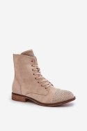 Botki Model Ellieo DA132P Light Beige - Step in style - 39 Step in style