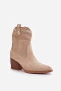 Botki Model Narinae CHC359 Light Beige - Step in style - 39 Step in style