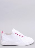 Trampki damskie GELMAN WHITE/FUKSJA