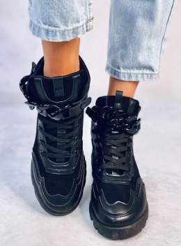 Buty sportowe z odpinanym łańcuchem PERI BLACK