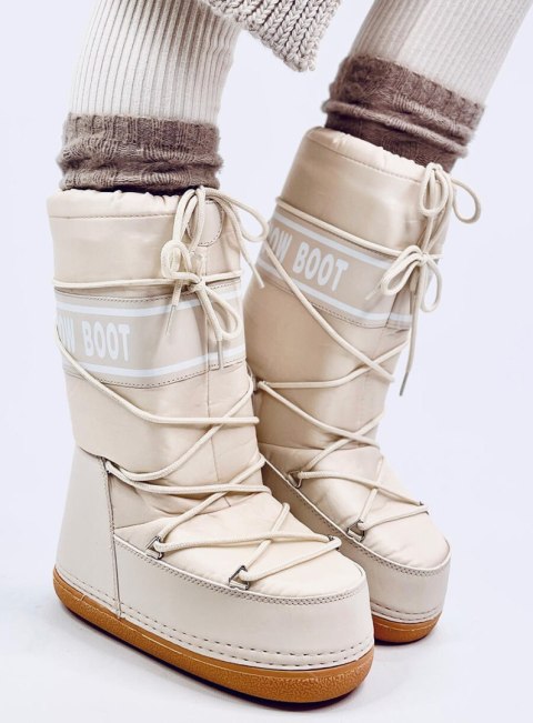 Snow boots wysokie TANGE BEIGE