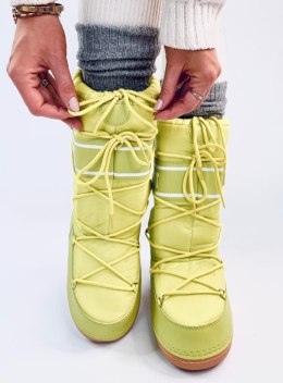 Snow boots wysokie TANGE FLU YELLOW