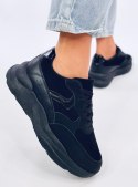 Sneakersy na koturnie CLERVIE BLACK