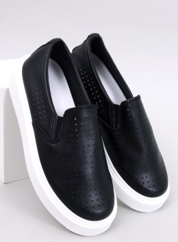 Trampki slip-on ażurowe TOWNS BLACK