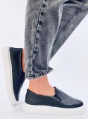 Trampki slip-on ażurowe TOWNS BLACK