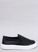 Trampki slip-on ażurowe TOWNS BLACK