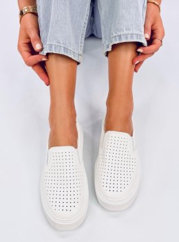 Trampki slip-on ażurowe TOWNS WHITE