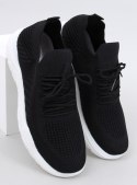 Buty sportowe skarpetkowe JAUSSA BLACK/WHITE