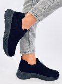 Buty sportowe skarpetkowe SUARE ALLBLACK