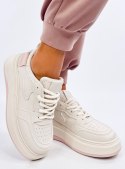 Sneakersy damskie pastelowe MOTIMES BEIGE PINK