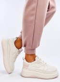 Sneakersy damskie pastelowe MOTIMES BEIGE PINK