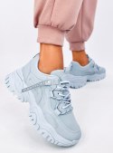 Sneakersy na koturnie BAINS BLUE