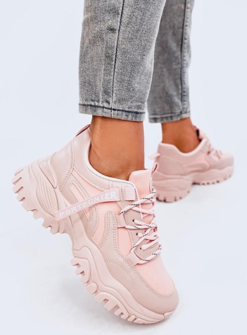 Sneakersy na koturnie BAINS PINK