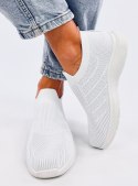 Buty skarpetkowe wsuwane GROPPI WHITE