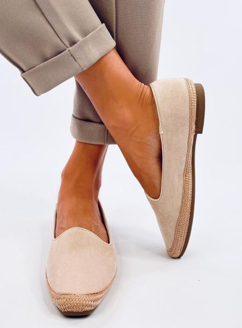 Baleriny espadryle damskie BALLOT BEIGE