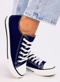 Trampki damskie klasyczne BASIC D.BLUE / NAVY