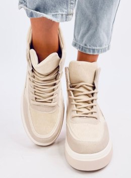 Sneakersy za kostkę RIESS BEIGE