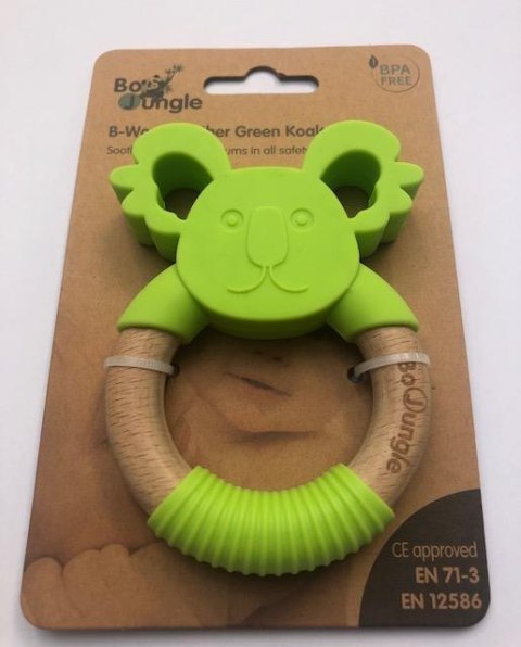 B-Gryzak drewniano-silikonowy Animals Green Koala