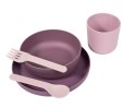 B-Zestaw naczyń 5 elem. BIOplastik CPLA purplepink