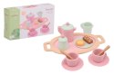 Drewniany zestaw do herbaty Tea set pink